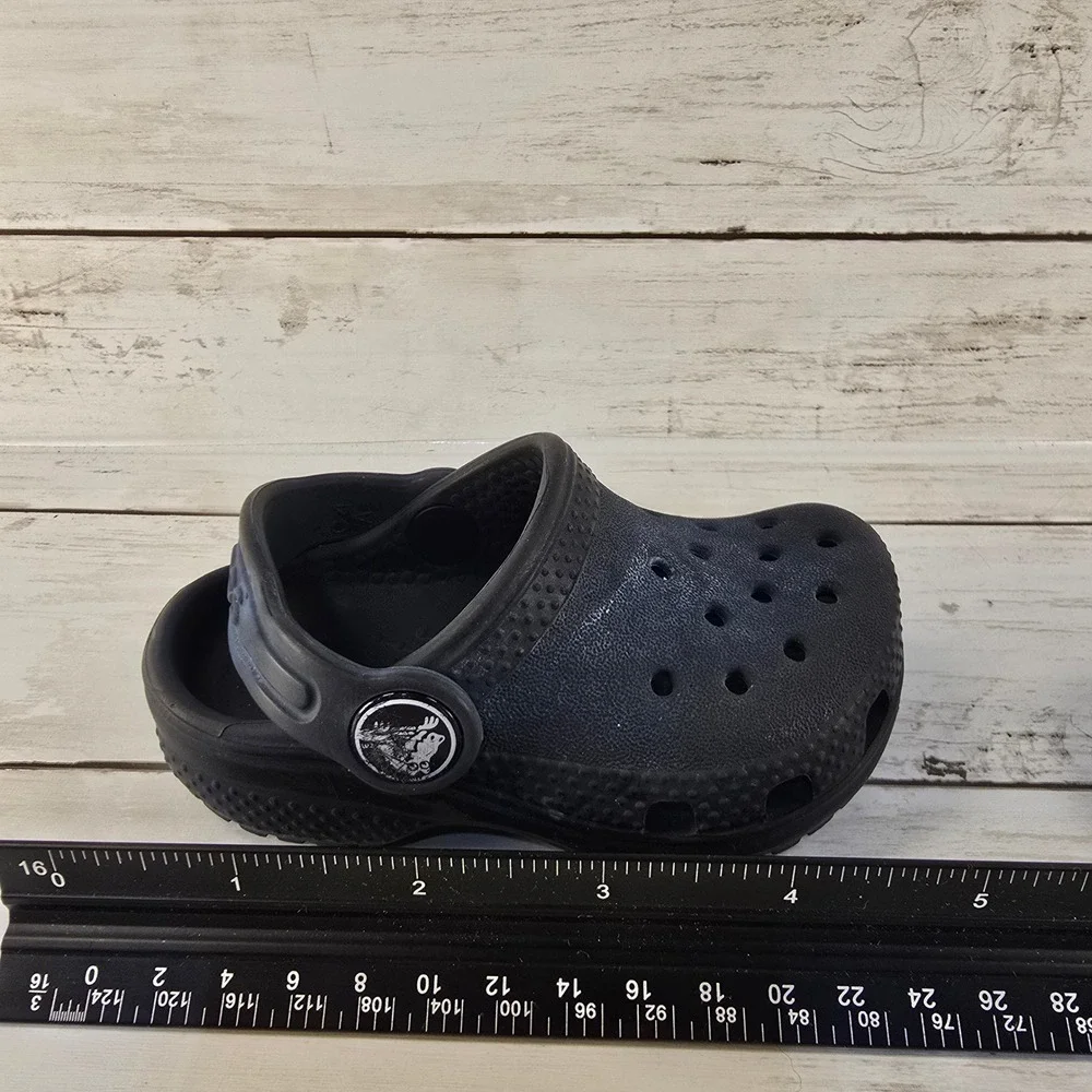 Crocs Classic Clog Toddler Size C4 Black Slip On Water Shoes Sandals 10001‎